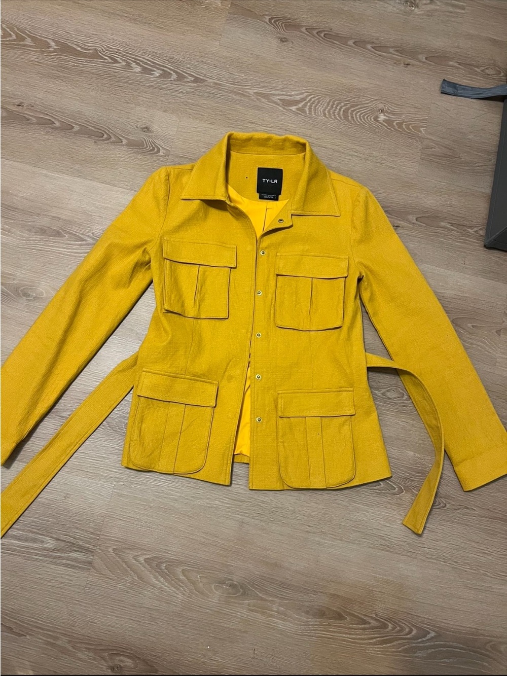 Yellow Utility Jacket with Belt TY-LR